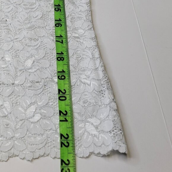 White Lace Tank Top Lace Camisole Wide Straps Lace Top  Sizes M  L  XL - Picture 10 of 11